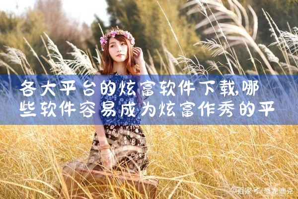 各大平台的炫富软件下载