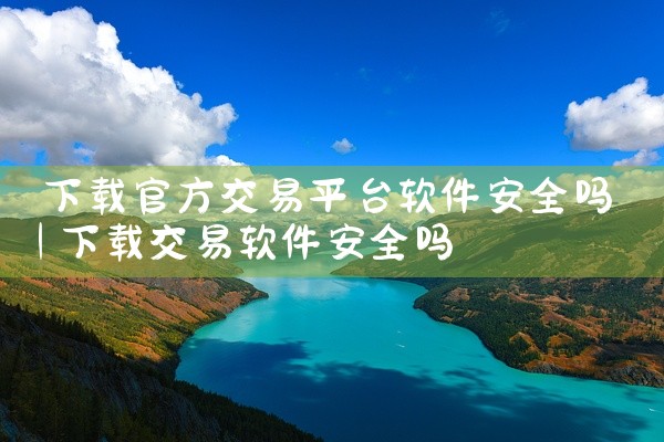 下载官方交易平台软件安全吗